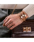 Montre Femme en Acier Gold Plaza rose doré