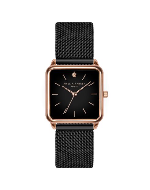 Montre Femme en Acier Night Plaza noire