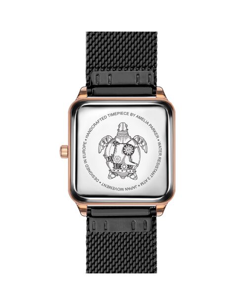 Montre Femme en Acier Night Plaza noire