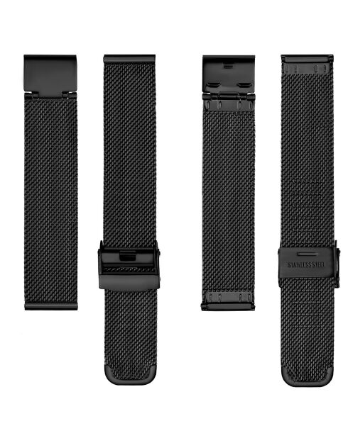 Montre Femme en Acier Night Plaza noire