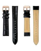 Montre Femme en Cuir Night Plaza noire