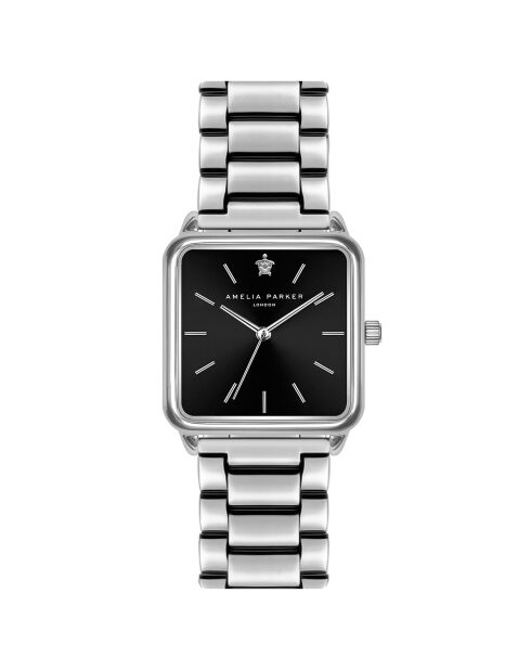 Montre Femme en Acier Night Voyage argentée