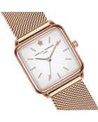 Montre Femme en Acier Bay rose doré