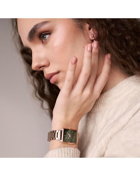 Montre Femme en Acier Joyful Journey  rose doré