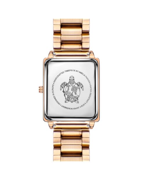 Montre Femme en Acier Joyful Journey  rose doré