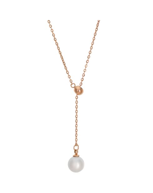 Collier Raindrop rose doré