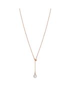 Collier Raindrop rose doré