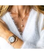 Collier Raindrop rose doré