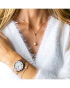 Parure Raindrop Collier & Bracelet rose doré