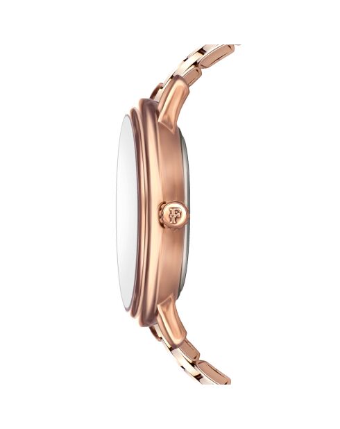 Montre Femme en Acier & Diamants Monroe rose doré