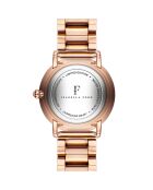 Montre Femme en Acier & Diamants Monroe rose doré