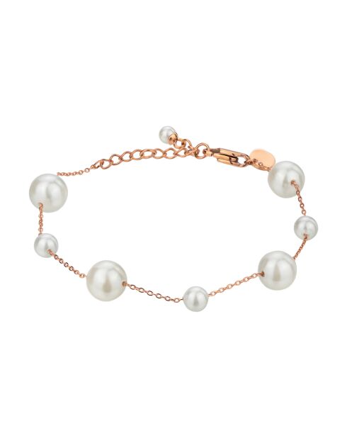 Bracelet Noelle Pearl rose doré