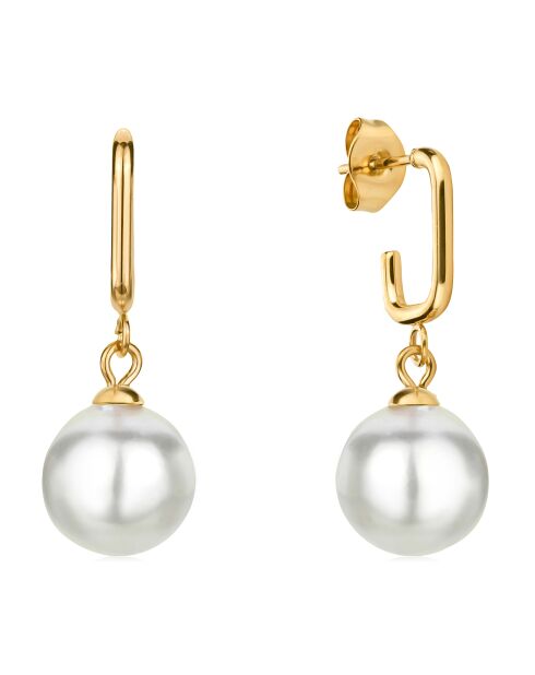 Boucles d'oreilles Bella Pearl dorées