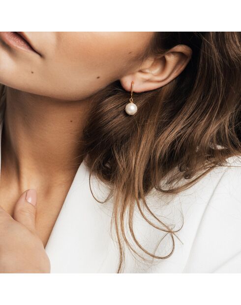 Boucles d'oreilles Bella Pearl dorées