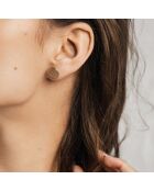 Boucles d'oreilles Danielle  rose doré