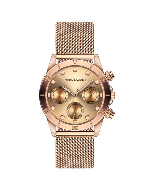 Montre Femme en Acier Valencia  rose doré