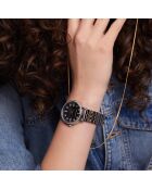 Montre Femme en Acier Lisbon rose doré/argenté
