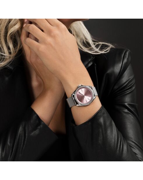 Montre Femme en Acier St. Tropez argentée