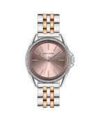 Montre Femme en Acier St. Tropez rose doré/argenté