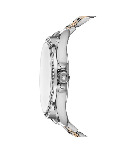 Montre Femme en Acier St. Tropez rose doré/argenté