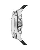 Montre Homme en Cuir Mykonos  noire