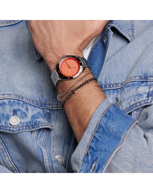 Montre Homme en Acier San Marino argentée