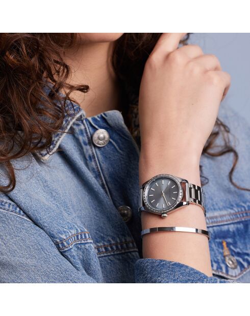 Montre Femme en Acier Ankara argentée