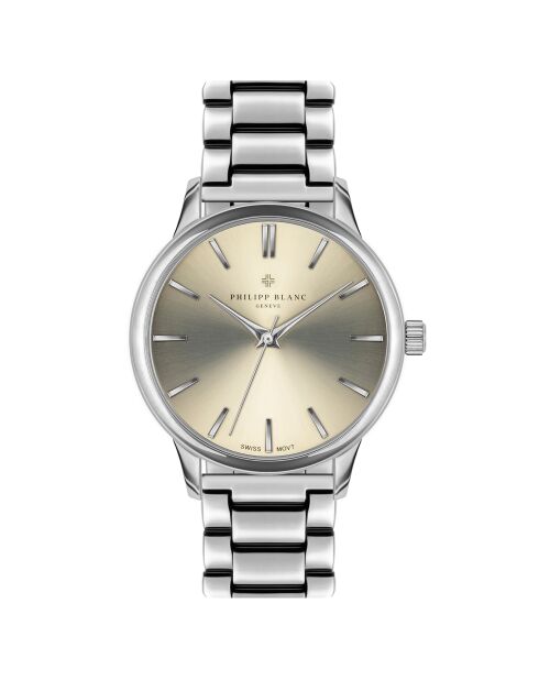 Montre Mixte en Acier Lugano argentée