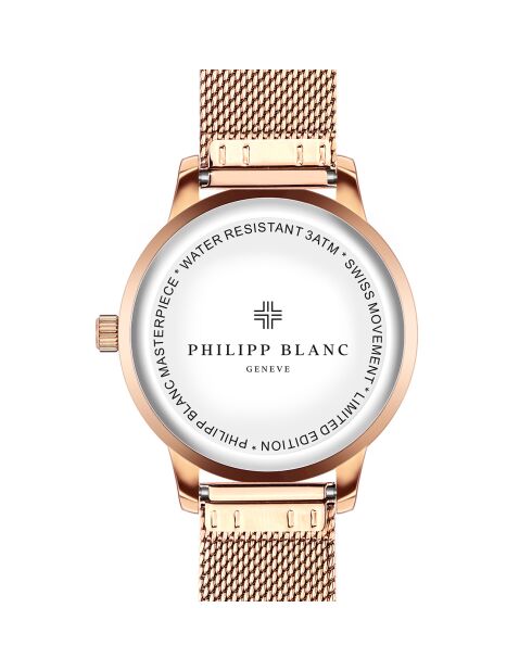 Montre Mixte en Acier Lugano rose doré