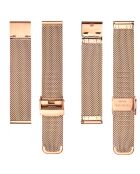 Montre Mixte en Acier Lugano rose doré