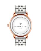 Gemischte Uhr aus Lugano-Stahl in Rotgold/Silber