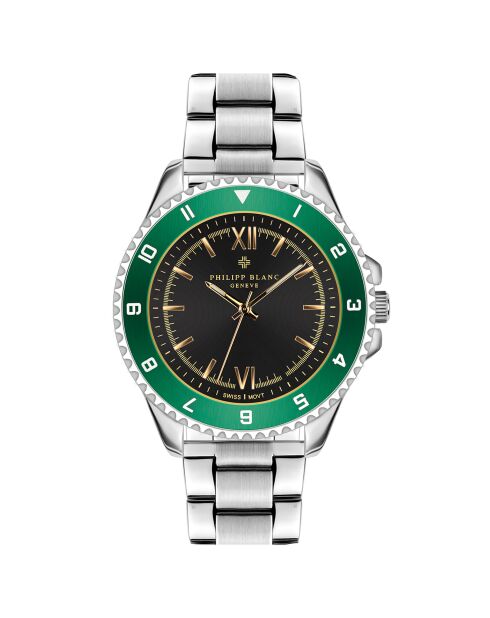 Montre Homme en Acier Baden  argenté
