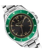 Reloj Baden de acero plateado para hombre