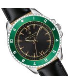 Orologio da uomo in pelle nera Baden