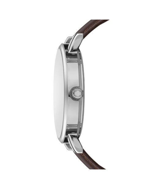 Montre Homme en Cuir Nyon marron