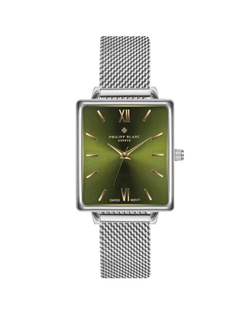 Montre Femme en Acier Morges argentée