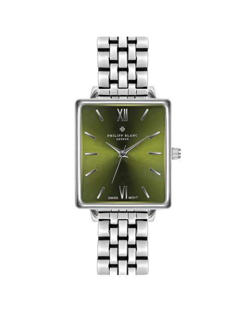 Montre Femme en Acier Morges argentée