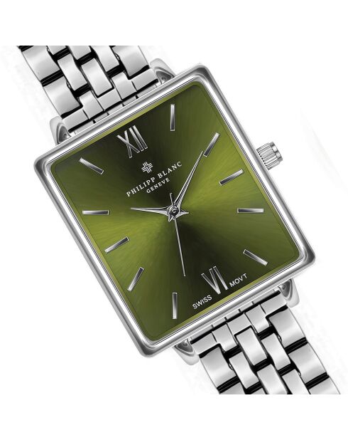 Montre Femme en Acier Morges argentée