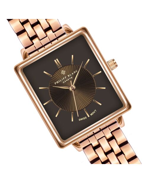 Montre Femme en Acier Sion rose doré