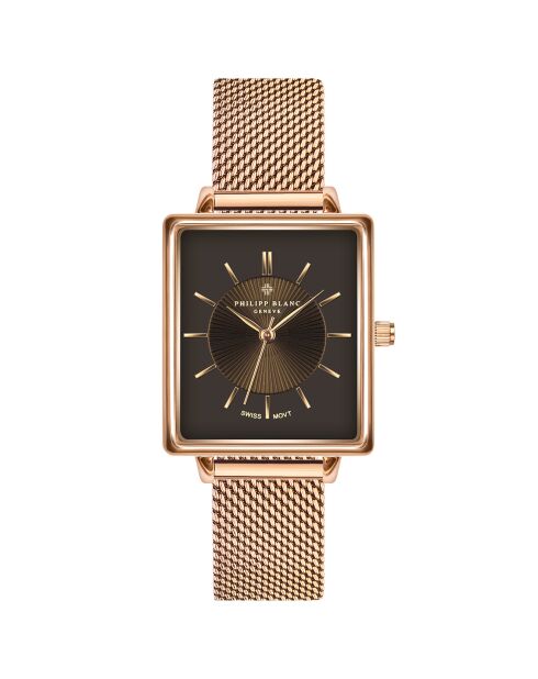 Montre Femme en Acier Sion rose doré