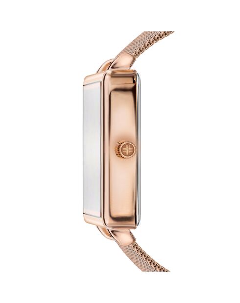 Montre Femme en Acier Sion rose doré