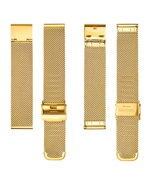 Montre Mixte en Acier Jona dorée