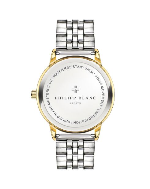 Jona Uhr aus gemischtem Stahl in Gold/Silber