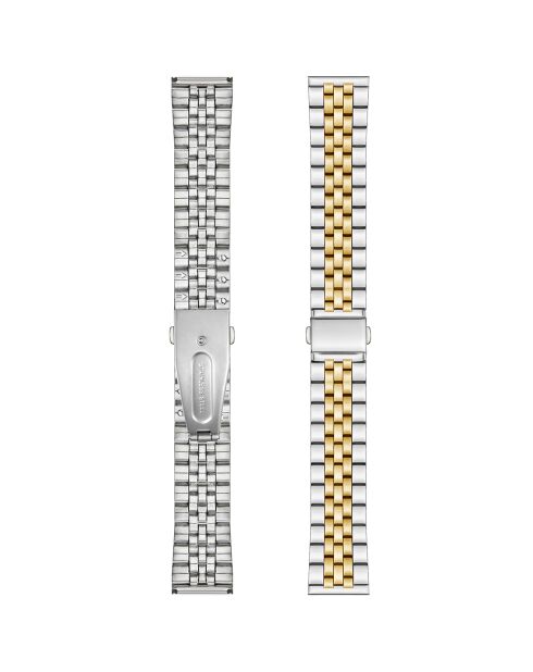 Jona Uhr aus gemischtem Stahl in Gold/Silber