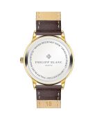 Jona Brown horloge van gemengd leer