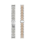 Prilly horloge van gemixt staal en goud