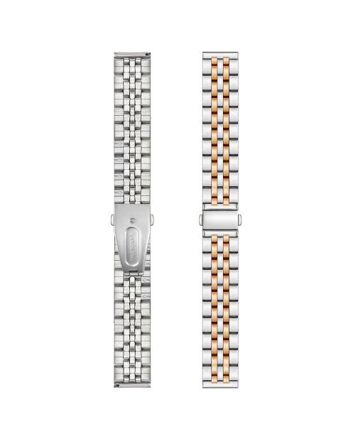 Prilly horloge van gemixt staal en goud