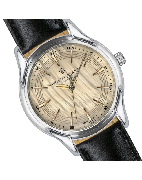 Montre Homme en Cuir Worb noire