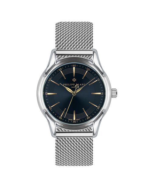 Montre Homme en Acier Emmen argentée