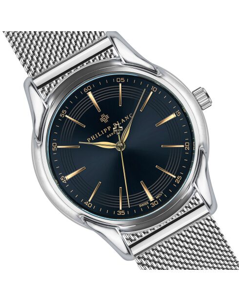 Montre Homme en Acier Emmen argentée